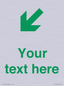 Custom Safe Condition inverse: Green Down left right arrow